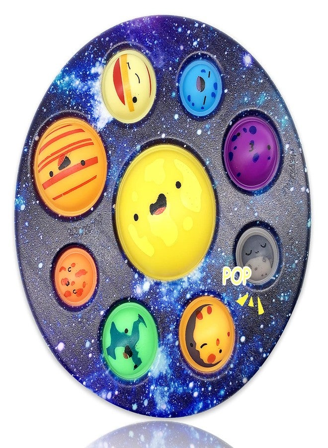 QETRABONE Eight Planet Cave Bubble Push Fidget Toy, Galaxy Cave Digits Fidget Toys, Autistic Adults Simple Anxiety Relief Big Cave, Bubble Early Education Tools Toys - Image 1